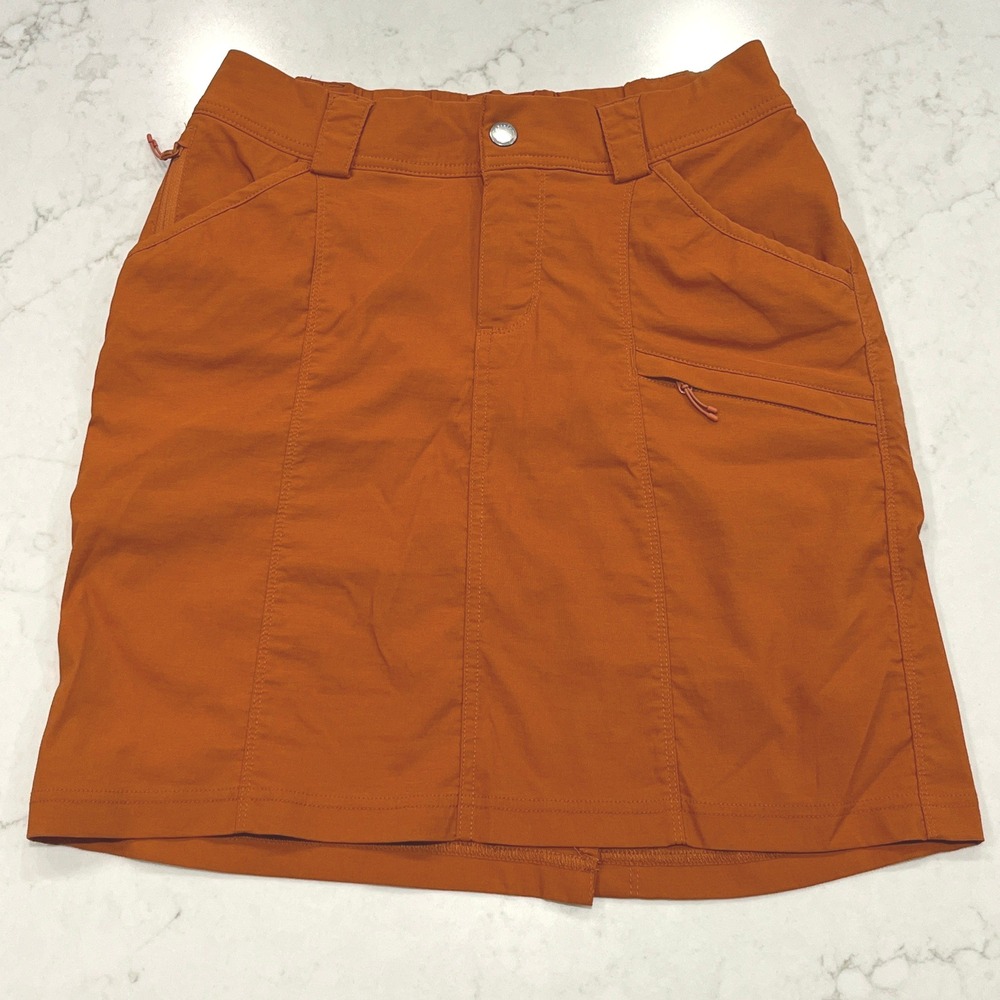 Duluth Trading Dry on Fly Skort Womens 4 Burnt Orange‎ Stretch Gorpcore Hiking